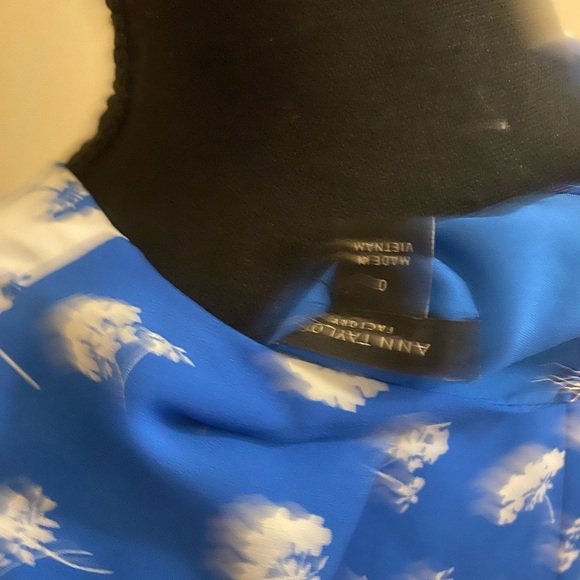 - Ann Taylor Blue Flounce Dress - Picture 4 of 4